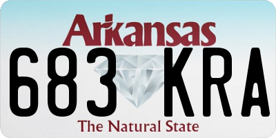 AR license plate 683KRA