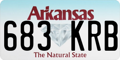 AR license plate 683KRB