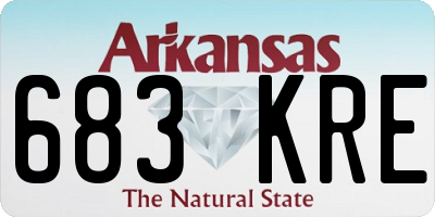 AR license plate 683KRE