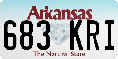 AR license plate 683KRI