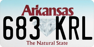 AR license plate 683KRL