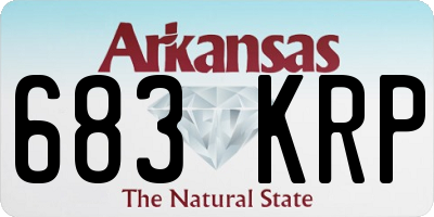AR license plate 683KRP