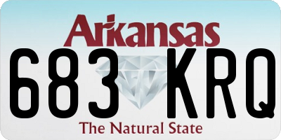 AR license plate 683KRQ