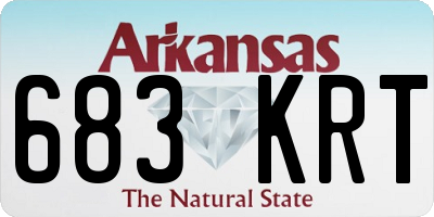 AR license plate 683KRT