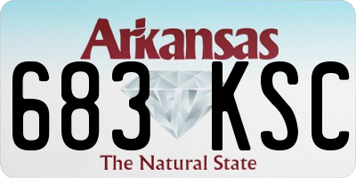AR license plate 683KSC