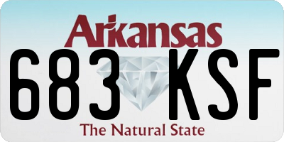 AR license plate 683KSF