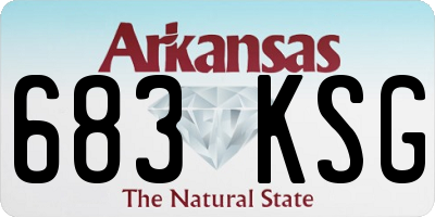 AR license plate 683KSG