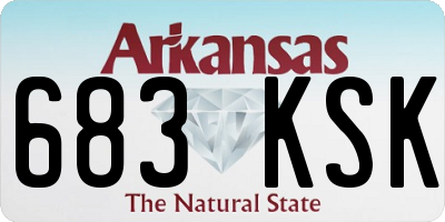 AR license plate 683KSK
