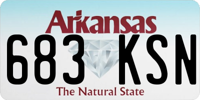 AR license plate 683KSN