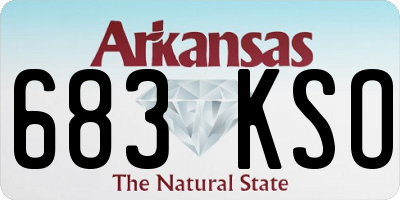 AR license plate 683KSO