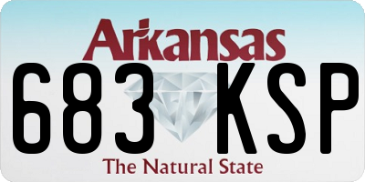 AR license plate 683KSP