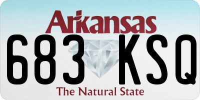 AR license plate 683KSQ