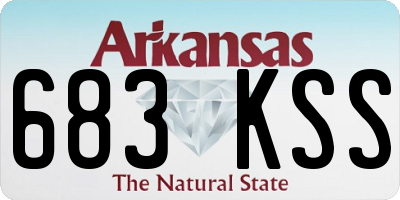 AR license plate 683KSS