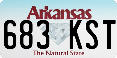 AR license plate 683KST