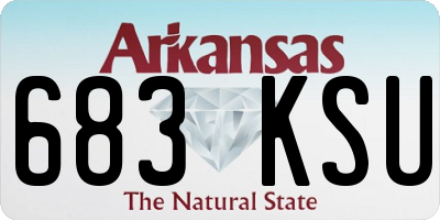 AR license plate 683KSU