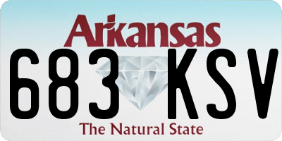 AR license plate 683KSV
