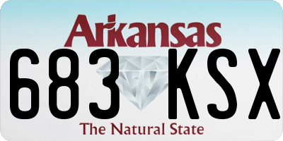 AR license plate 683KSX