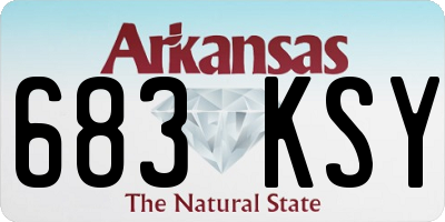 AR license plate 683KSY