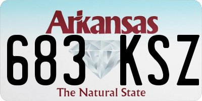 AR license plate 683KSZ