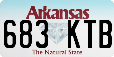 AR license plate 683KTB