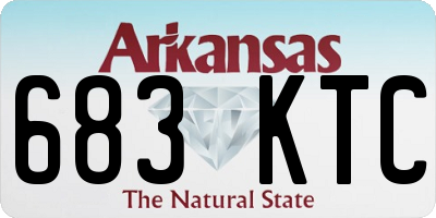AR license plate 683KTC