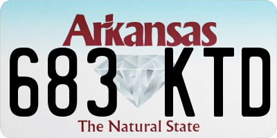 AR license plate 683KTD