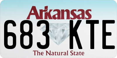 AR license plate 683KTE