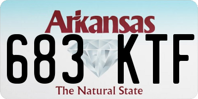 AR license plate 683KTF