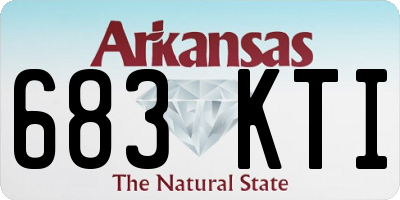 AR license plate 683KTI