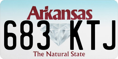 AR license plate 683KTJ