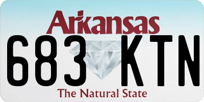 AR license plate 683KTN
