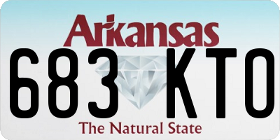 AR license plate 683KTO