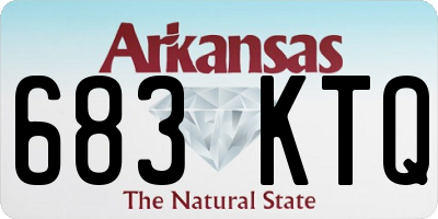 AR license plate 683KTQ