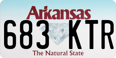 AR license plate 683KTR