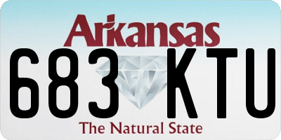 AR license plate 683KTU