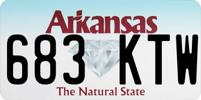 AR license plate 683KTW