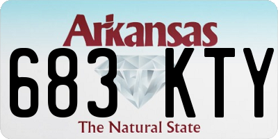 AR license plate 683KTY
