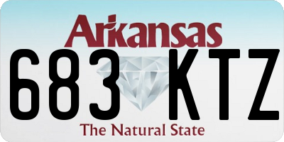 AR license plate 683KTZ