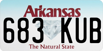 AR license plate 683KUB