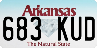 AR license plate 683KUD