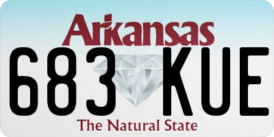 AR license plate 683KUE