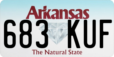 AR license plate 683KUF