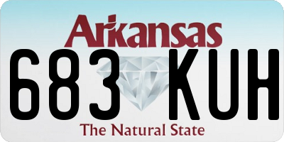 AR license plate 683KUH