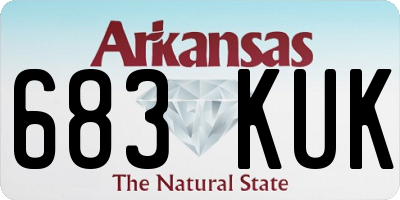 AR license plate 683KUK