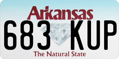 AR license plate 683KUP