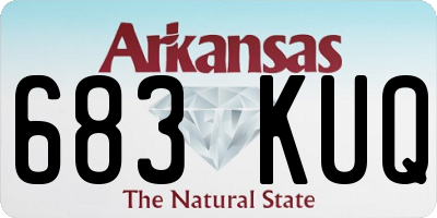 AR license plate 683KUQ