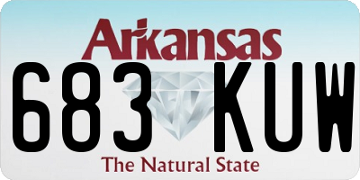 AR license plate 683KUW