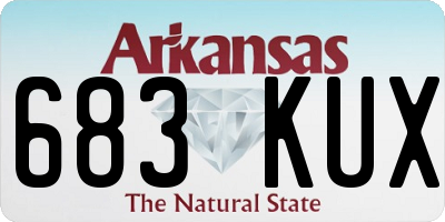 AR license plate 683KUX