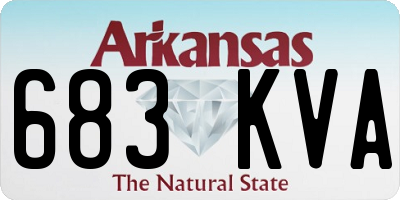 AR license plate 683KVA