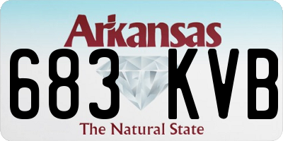 AR license plate 683KVB